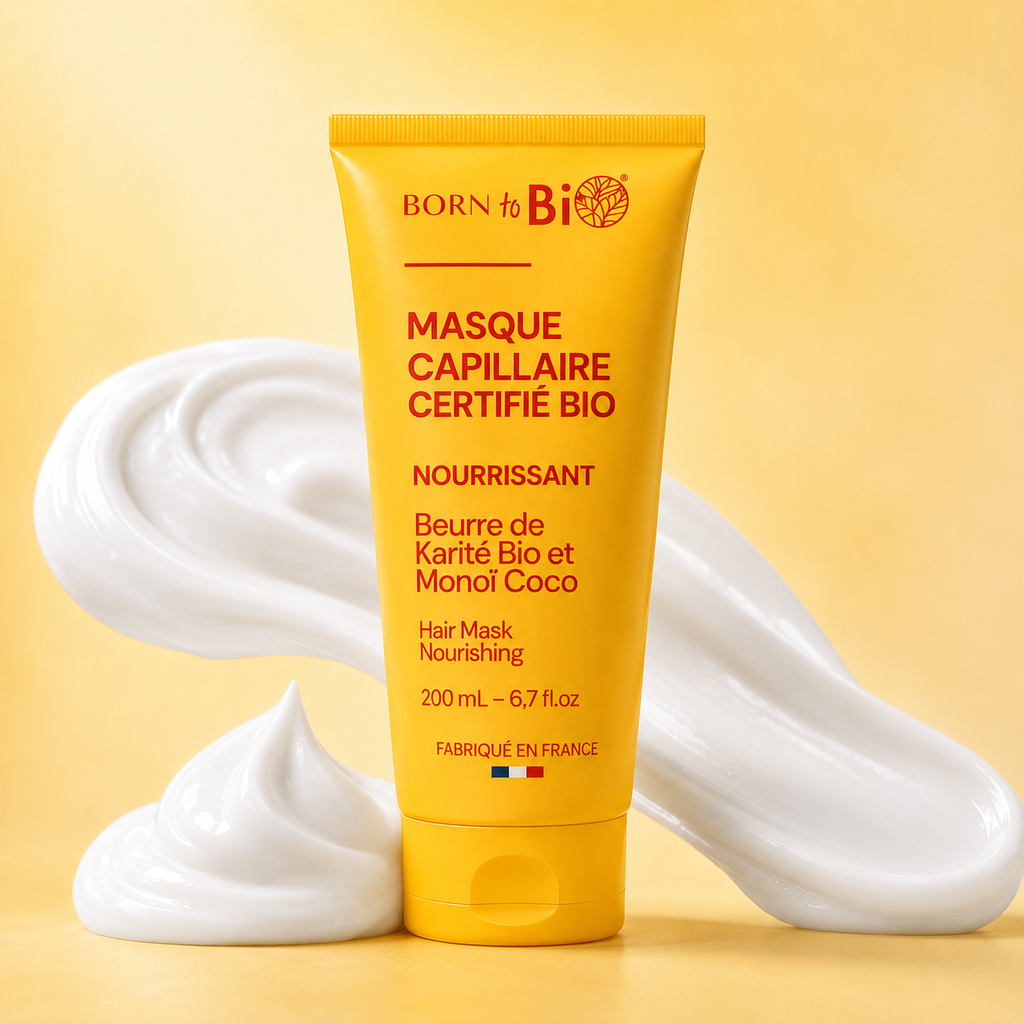 Masque Capillaire Monoï Karité Bio Certifié Bio– 200 mL