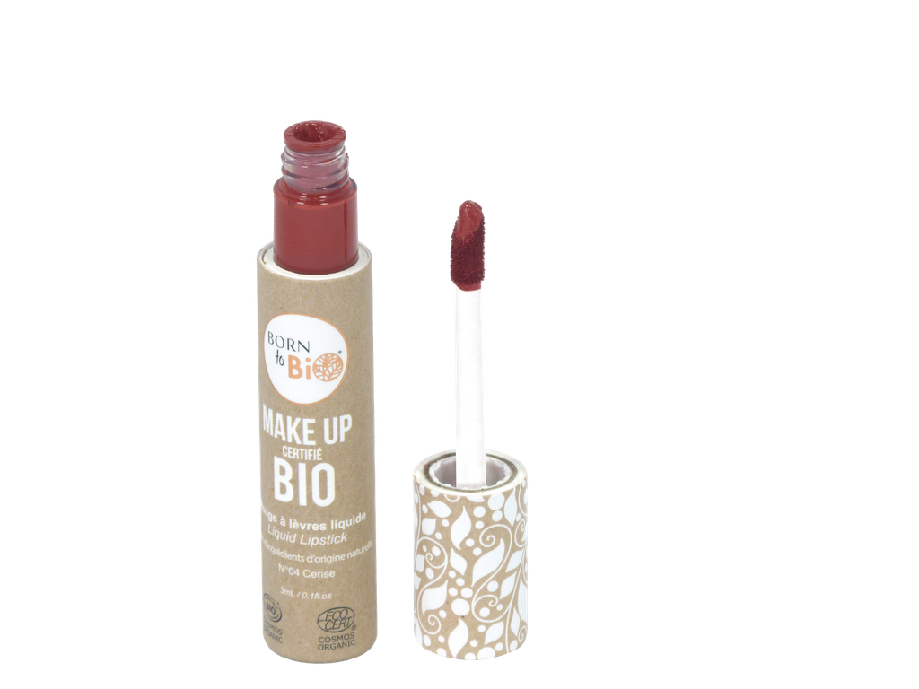 Rouge à lèvres liquide certifié bio - #4 Cerise
