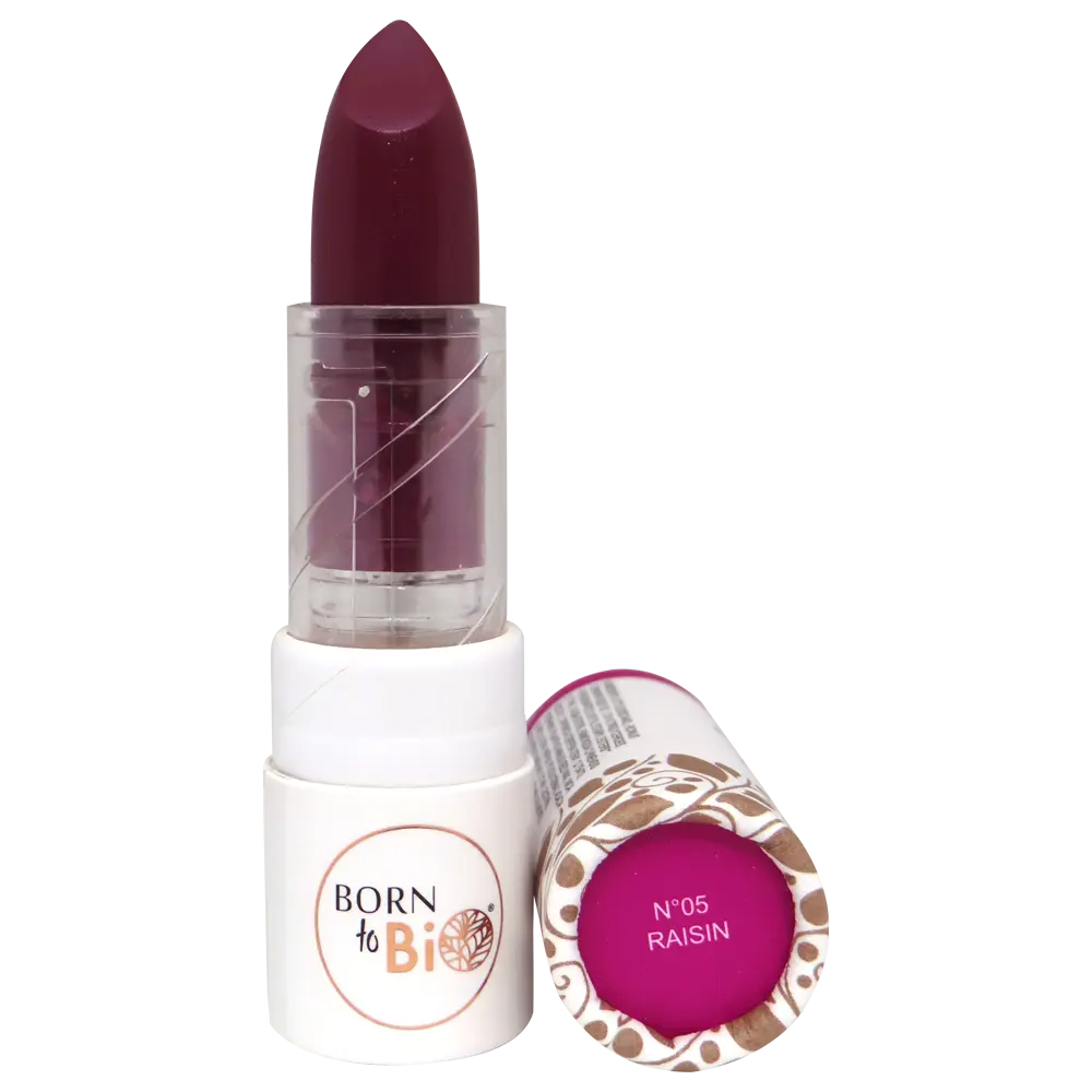 Organic glossy lipstick - #5 Grape