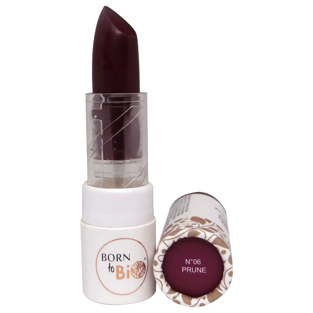 Organic glossy lipstick - #6 Plum