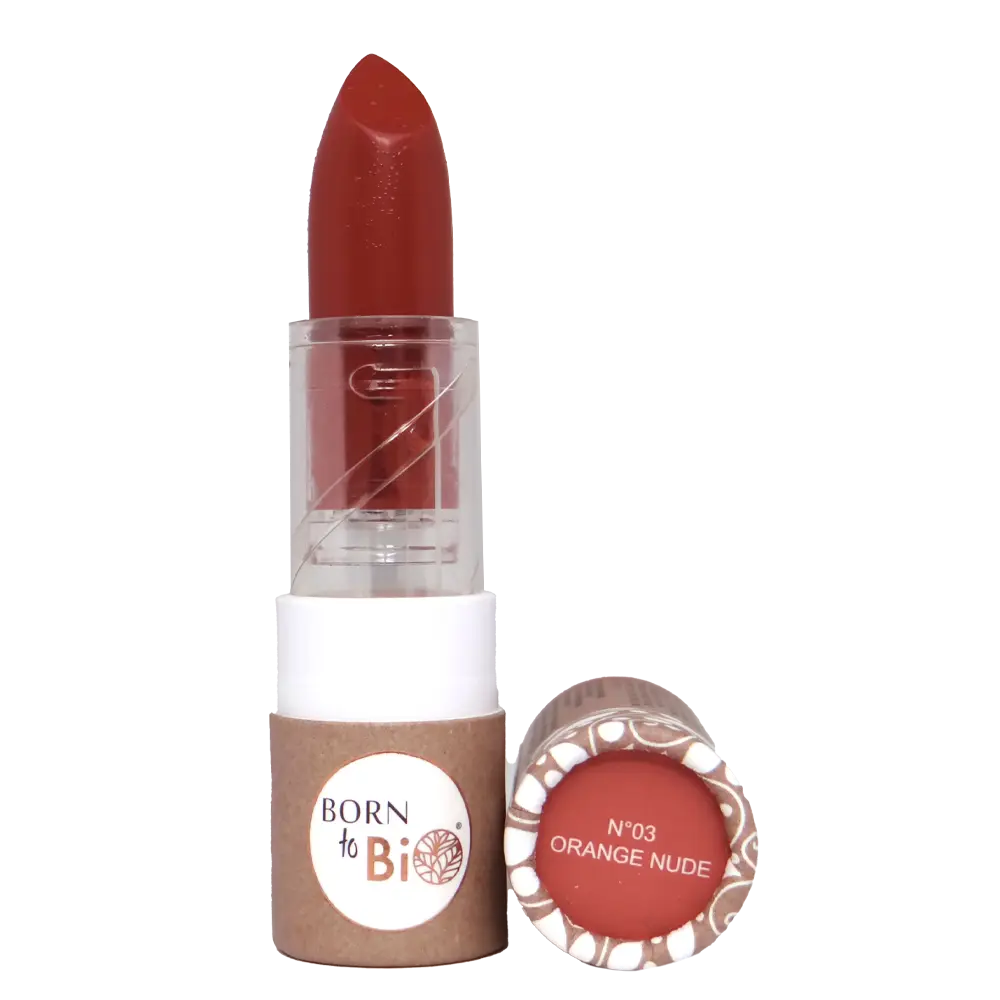 Certified organic matte lipstick - #3 Nude Orange