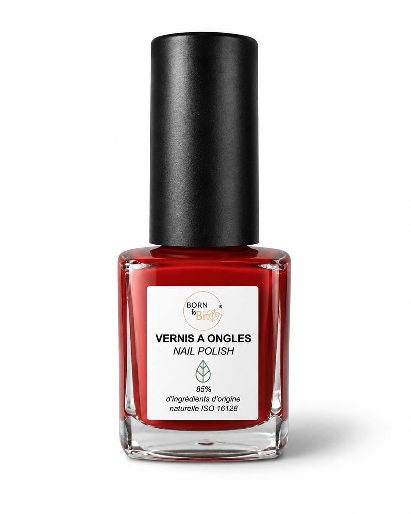 Natural nail polish - #4 Bright Red