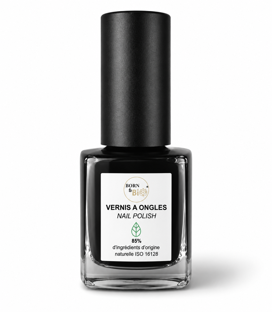 Natural nail polish - #10 Black