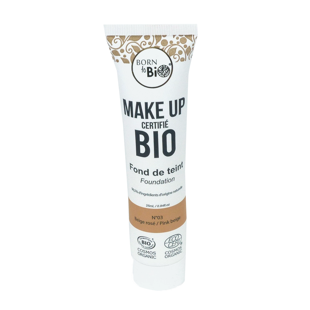 Certified organic foundation - #3 Rose Beige