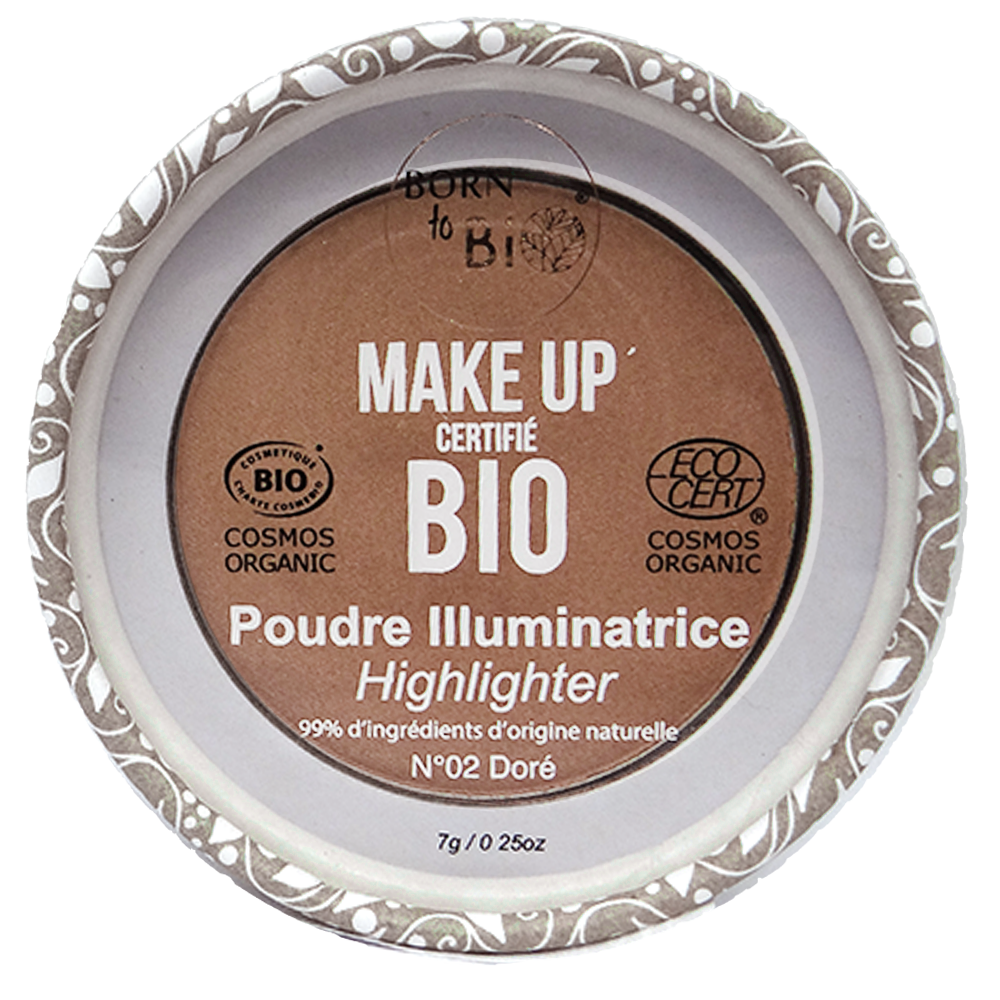 Certified organic highlighter powder - #2 Gold