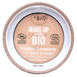 Poudre compacte certifiée bio - #1 Beige Clair