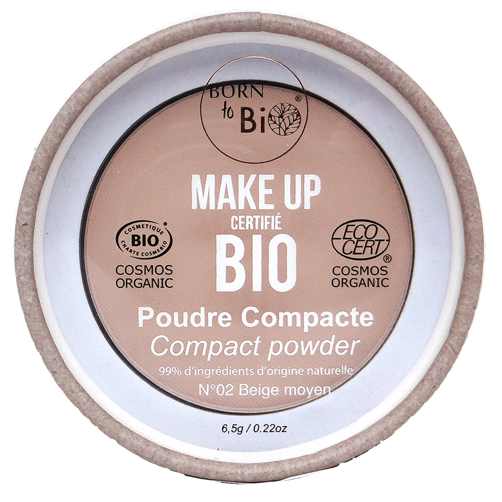 Certified organic compact powder - #2 Medium Beige