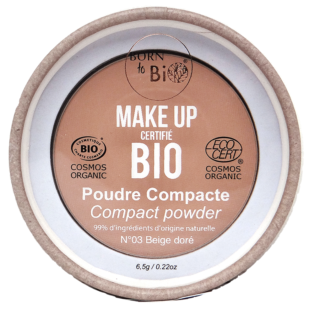 Certified organic compact powder - #3 Golden Beige