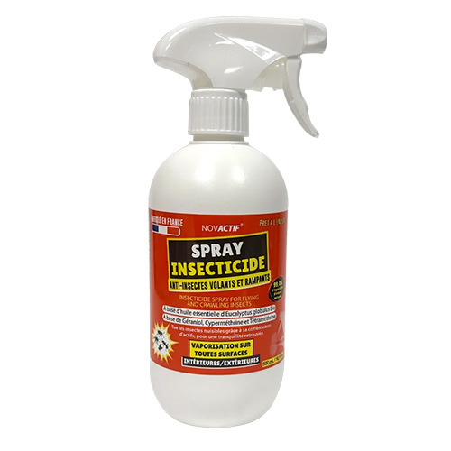 Spray insecticide anti-insectes rampants et volants - Novactif 500 mL