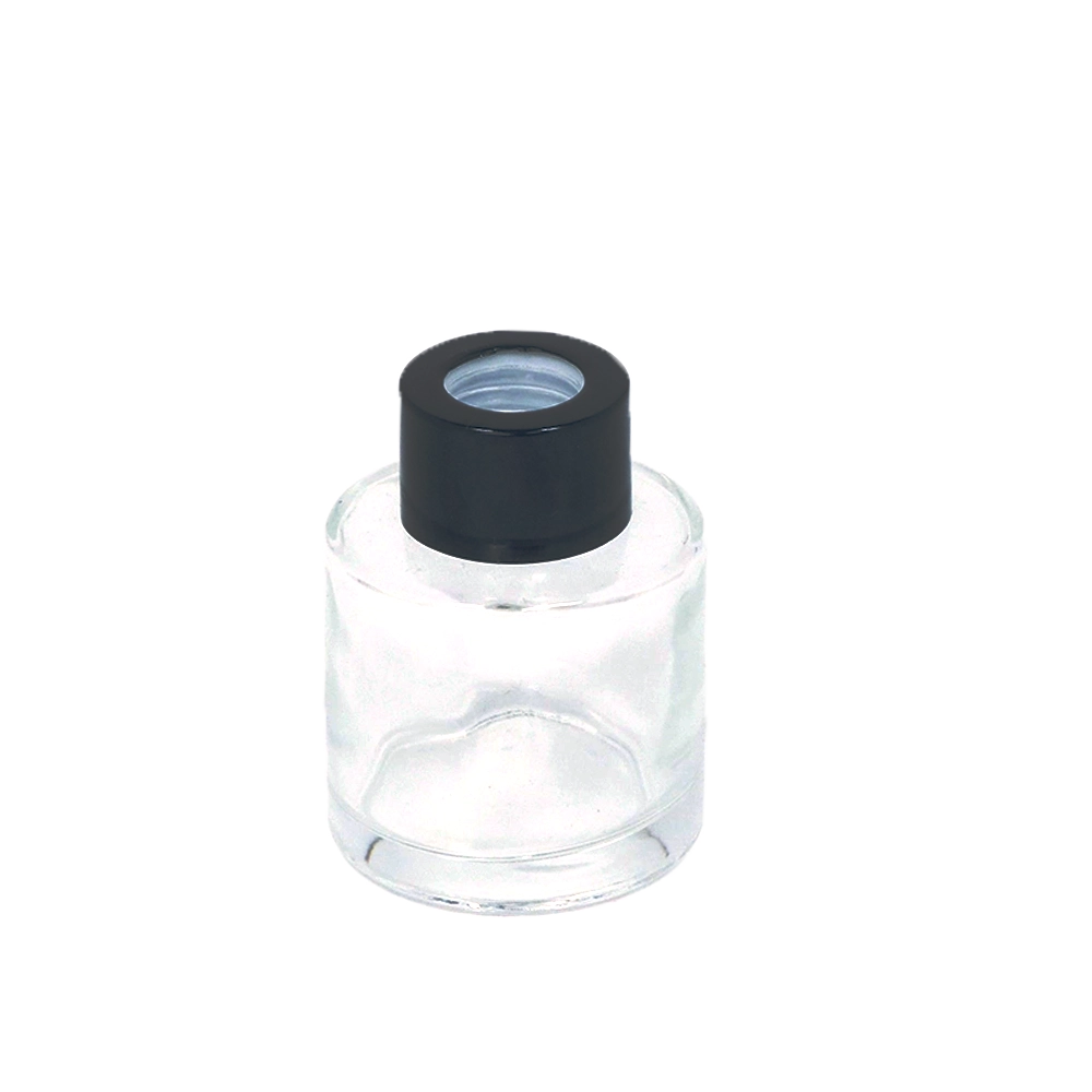 Glass bottle - 50 mL - Black Cap