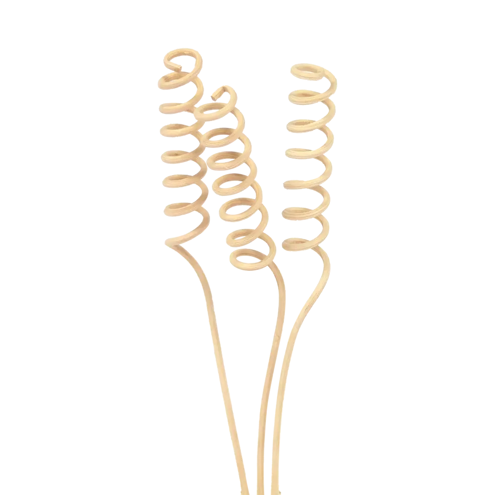 Spiral rattan diffuser sticks - 24cm