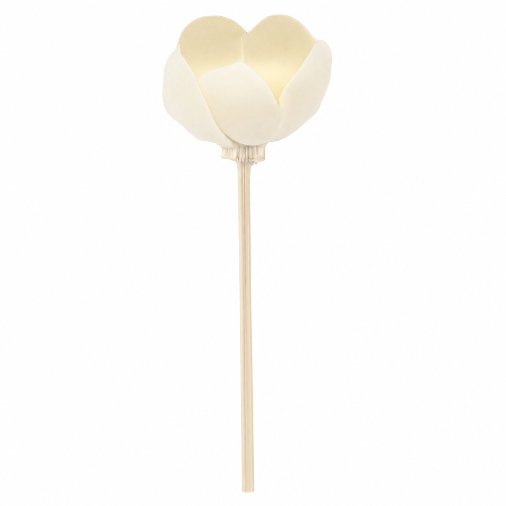 Diffuseur rotin fleur - 23 cm - Fleur à 4 pétales