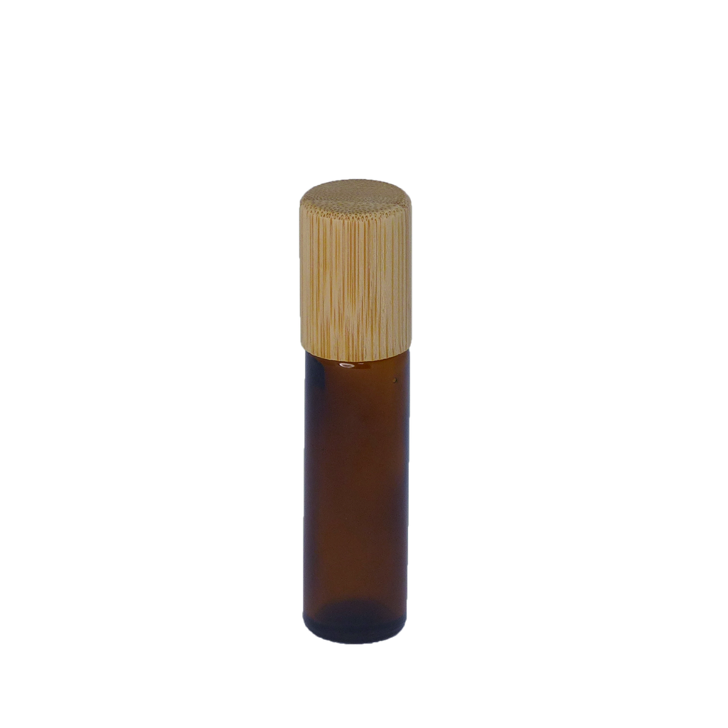 Bouteille applicateur roll-on - 10 mL - Bouchon Bambou