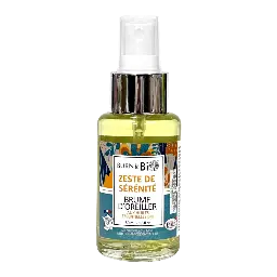 Brume d’oreiller zeste de sérénité aux huiles essentielles bio