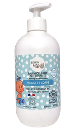 Eau micellaire nettoyante certifiée bio - Visage et Corps - 500 mL