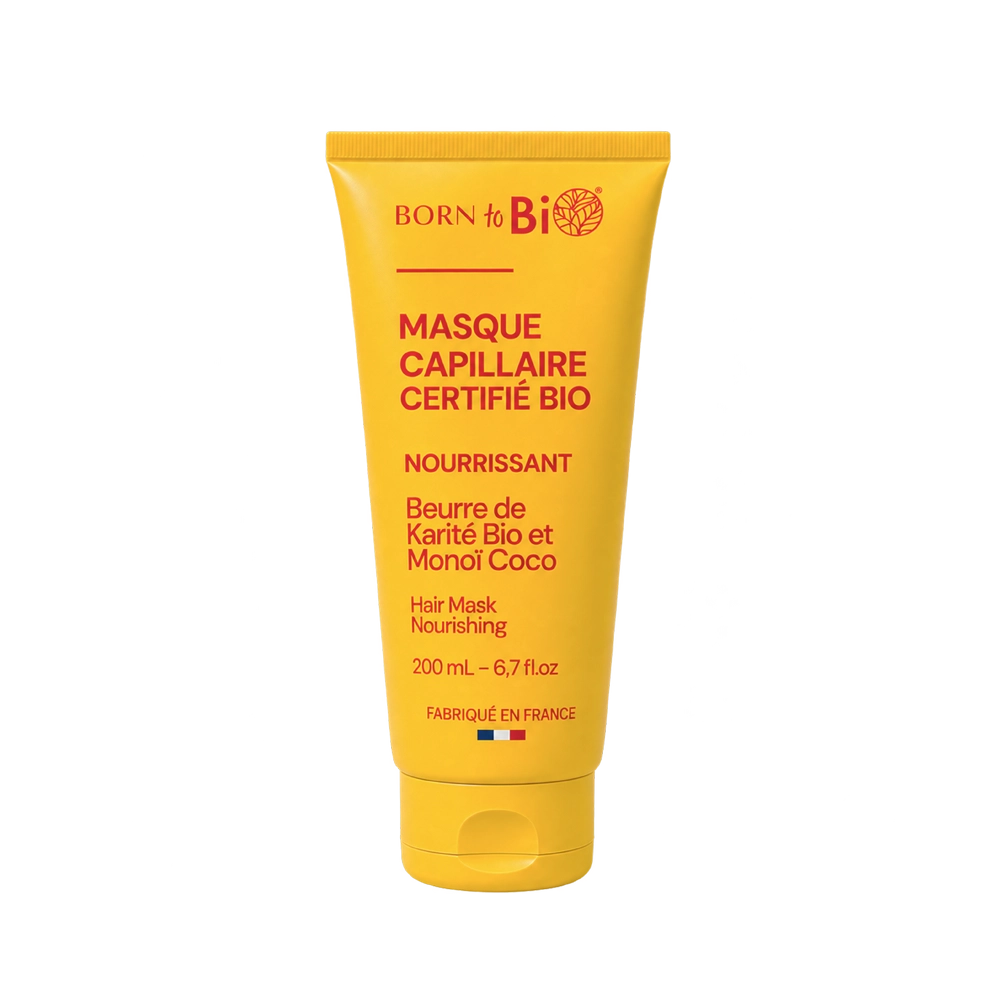 Masque Capillaire Monoï Karité Bio Certifié Bio– 200 mL