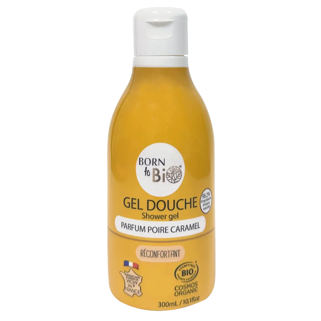 Certified organic shower gel - Pear & Caramel - 300 mL