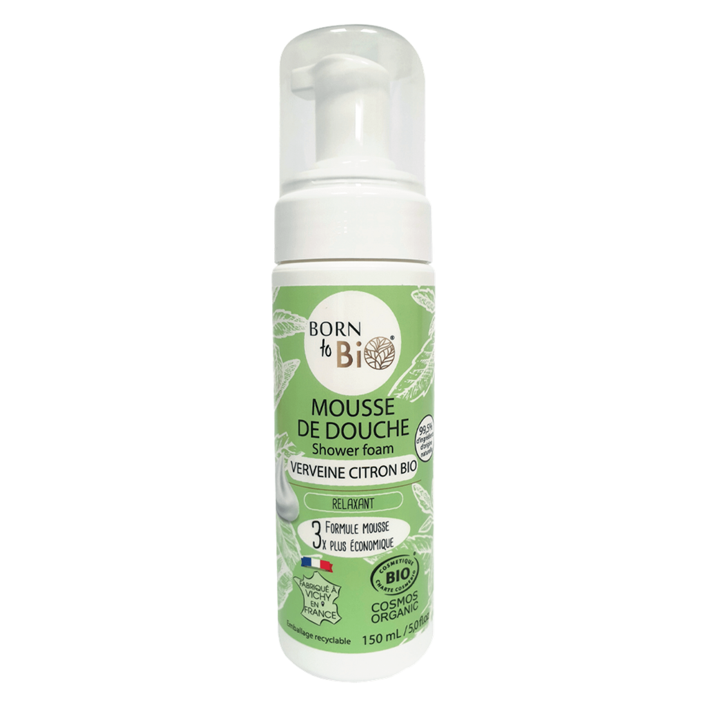 Certified organic shower foam - Organic Verbena & Lemon - 150 mL
