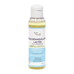 Huile démaquillante lactée certifiée bio - 100 mL