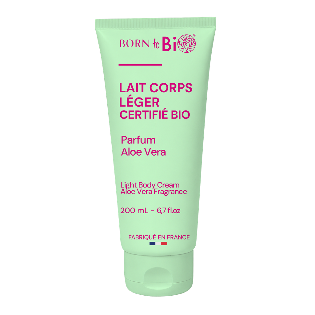 Lait corps léger aloe vera bio - Certifié Bio - 200 mL