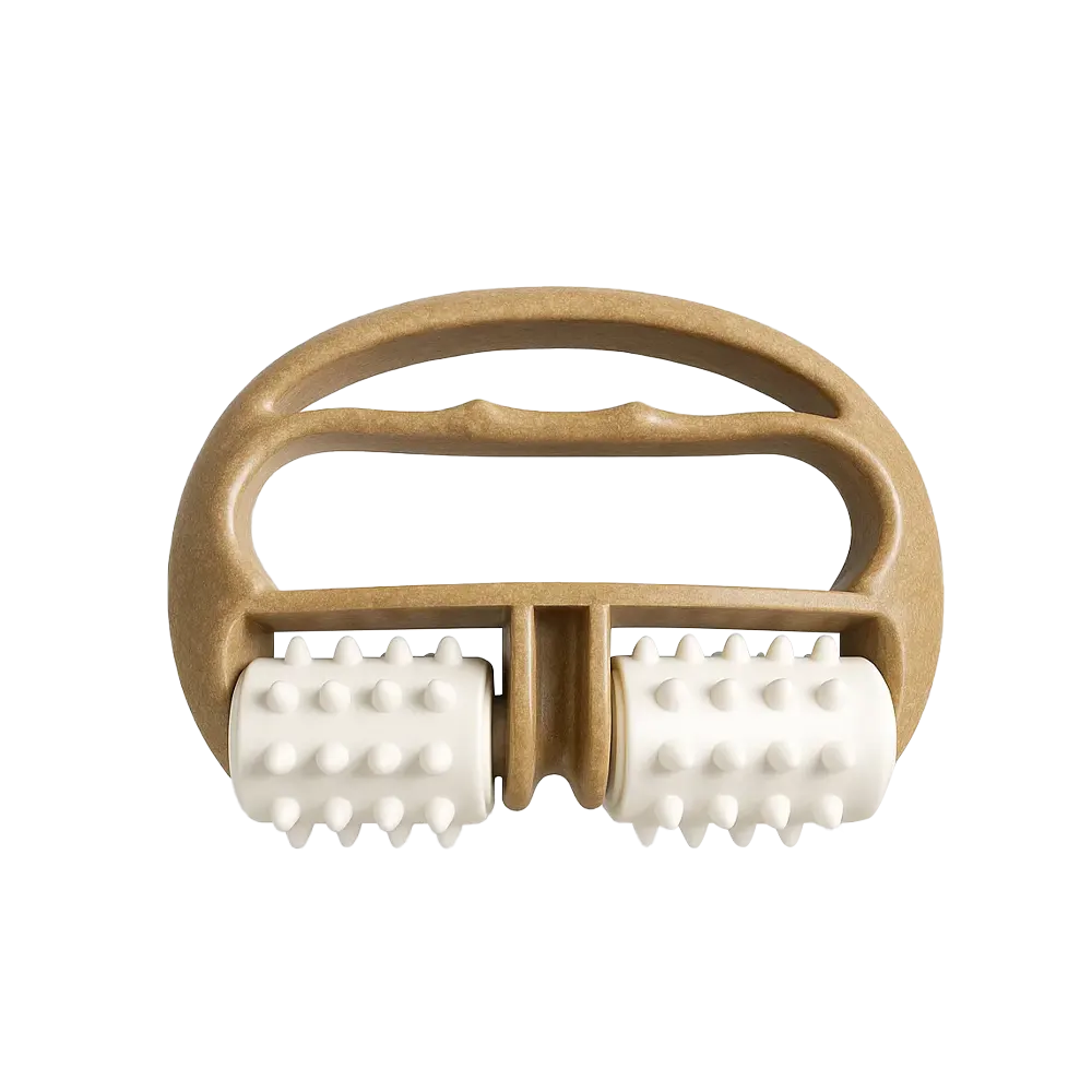 Massage brush / coconut fiber and recycled plastic