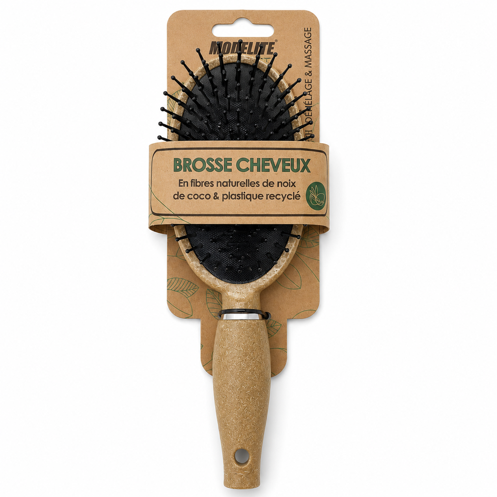Brosse pneumatique / fibres de coco et plastiques recyclés - Grand modèle