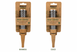 Brosse brushing / fibres de coco et fibres de bambou