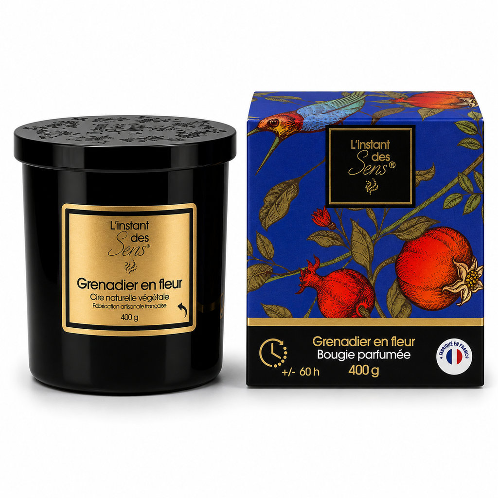 100% natural soy wax candle - Pomegranate Blossom - 400g