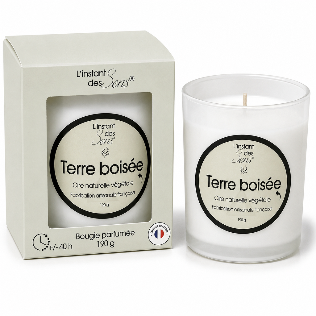 100% natural soy wax candle - Terre Boisée - 190g