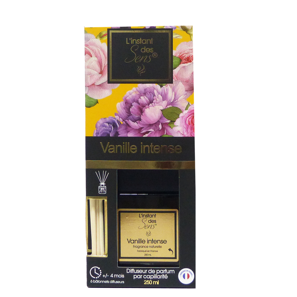 Diffuseur de parfum capillarité 250 mL - Vanille Intense
