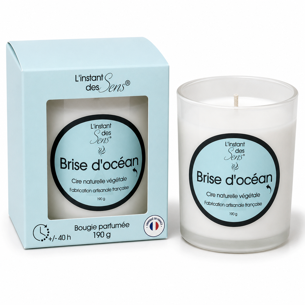100% natural soy wax candle - Ocean Breeze - 190g