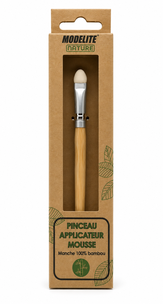 Foam-tip applicator brush with handle