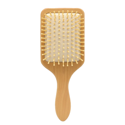 [NAB026] Lotus wood brush with white bamboo bristles 22cm