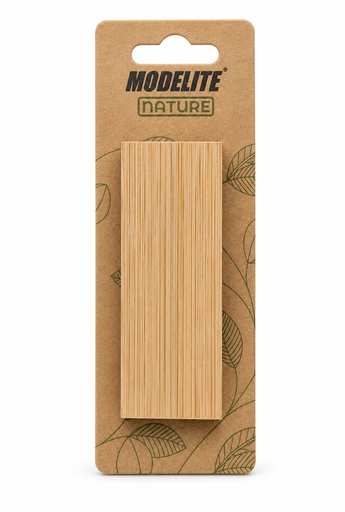 [NAA018] Barrette bois - Rectangulaire bois naturel