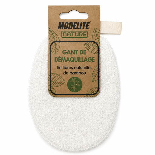 [NAS011] Bamboo fiber makeup remover mitt