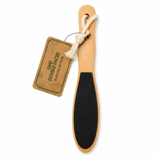 [NAS027] Double-sided pedicure file, coconut fiber and recycled plastic handle