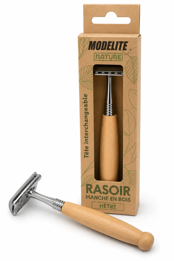[NAS033] Wooden handle razor x1
