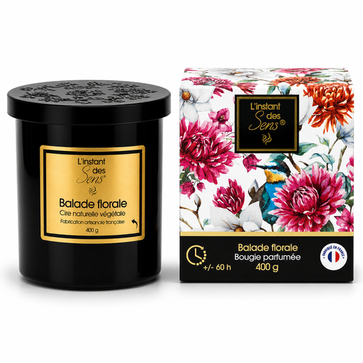 [PDABP0025] 100% natural soy wax candle - Floral Walk - 400g