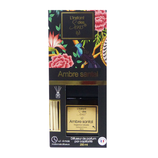 [PDADI0019] Diffuseur de parfum capillarité 250 mL - Ambre Santal