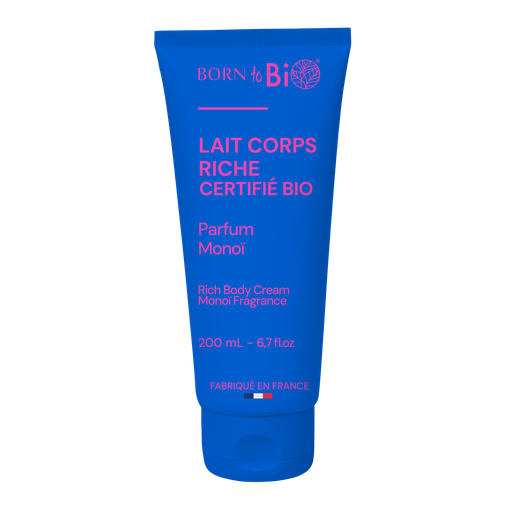 [BIOCO0014] Rich body lotion, monoi - COSMOS Organic - 200 mL