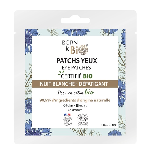 [BIOVI0032] Nuit blanche cotton eye patches, certified organic