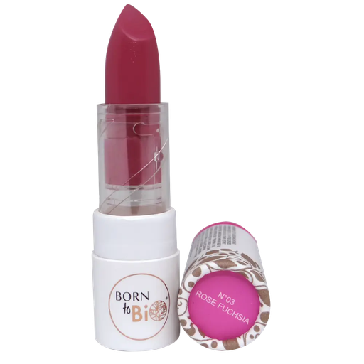 [BLROBR03] Organic glossy lipstick - #3 Fuchsia Pink