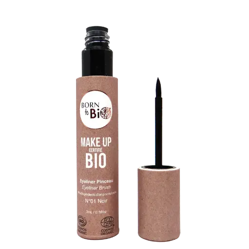 [BREYPI01] Certified organic liquid eyeliner - #1 Black