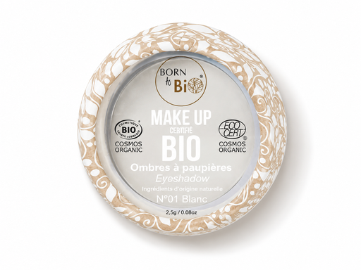 [BRFABI01] Ombre à paupières certifiée bio n°1 - Blanc