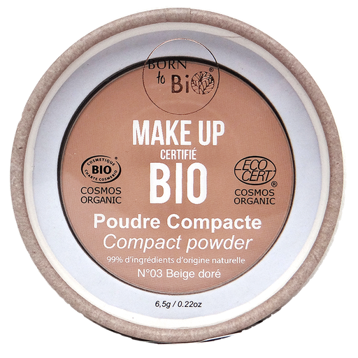 [BTPOCO03] Poudre compacte certifiée bio - #3 Beige Doré