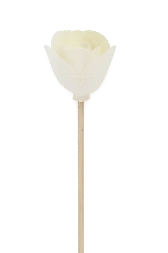 [AROAC0036] Diffuseur rotin fleur - 23 cm - Bouton de rose