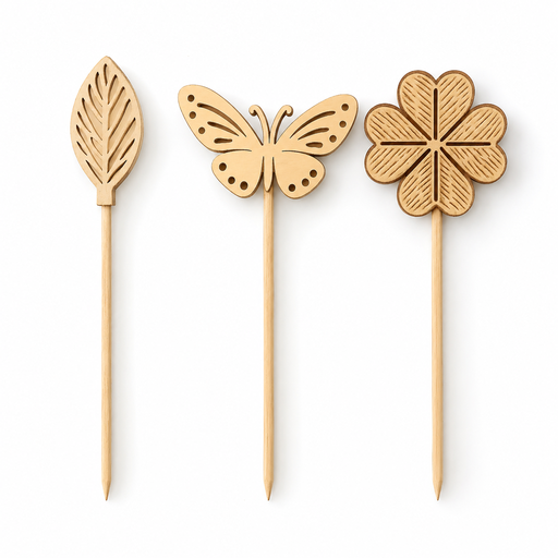 [AROAC0038] Rattan diffuser stick - Clover, Leaf, Butterfly Shapes - 24cm