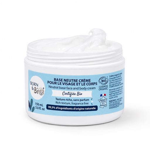 [AROBA0002] Neutral organic face & body cream base - 150 mL