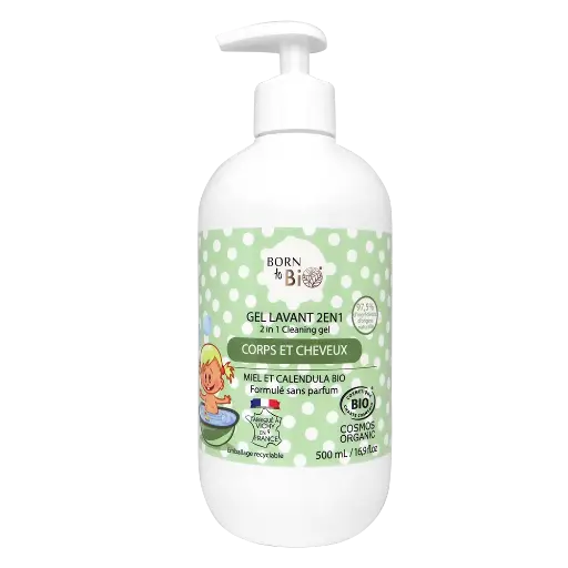 [BIOBB0005] Gel lavant certifié biologique corps et cheveux pour bébé - 500 mL