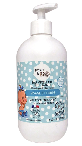 [BIOBB0006] Certified Organic Baby Micellar Cleansing Water - Face & Body - 500 mL